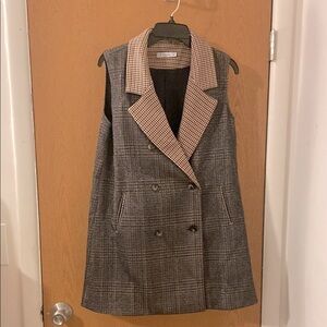 The Collective |Longline Double Breasted Sleeveless Blazer Sz XL